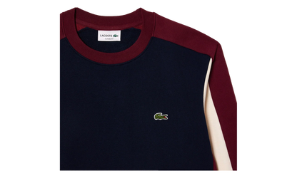 Brushed Fleece Colourblock Sweatshirt "Navy / Zinfandel" SH1299 PIG