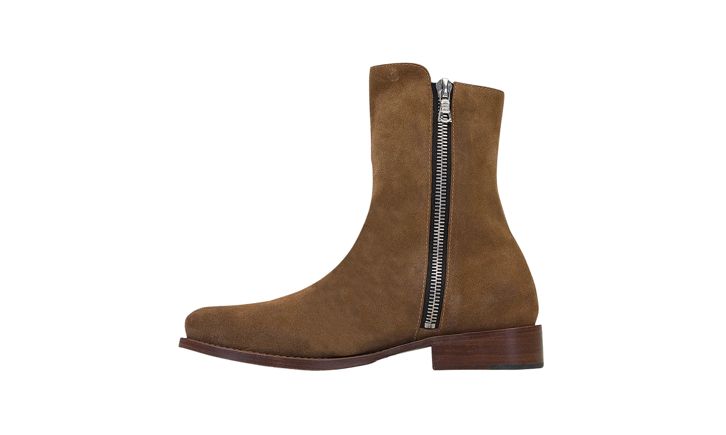 Suede Stack Boots WMNS "Brown" AMR XFTW 0031