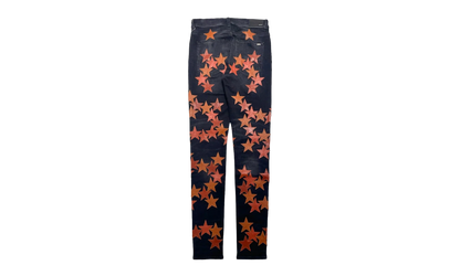 Leather Star Patch Jeans "Chemist - Aged Black" SS22MDS022 23