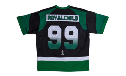 Double Lion Rhinestone Jersey "Green" BC25FWTE26 GREEN