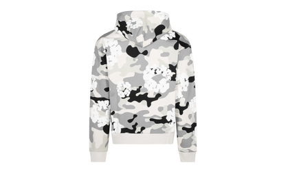 Cotton Wreath Zip Hoodie "White Camo" DT063