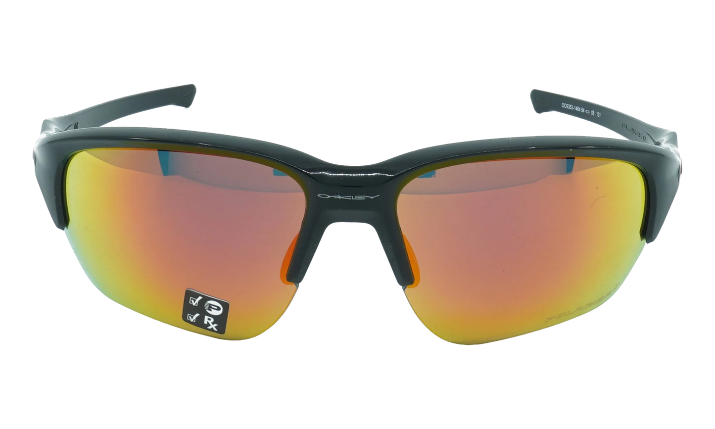 Flak Beta Polarized Sunglasses "Polished Black / Ruby Iridium Polarized" OO9363 14