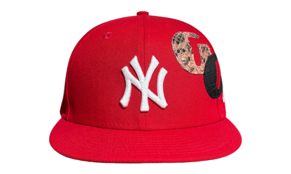 Gallery Dept x New Era - 59FIFTY New York Yankees Fitted Hat "Red" GD111