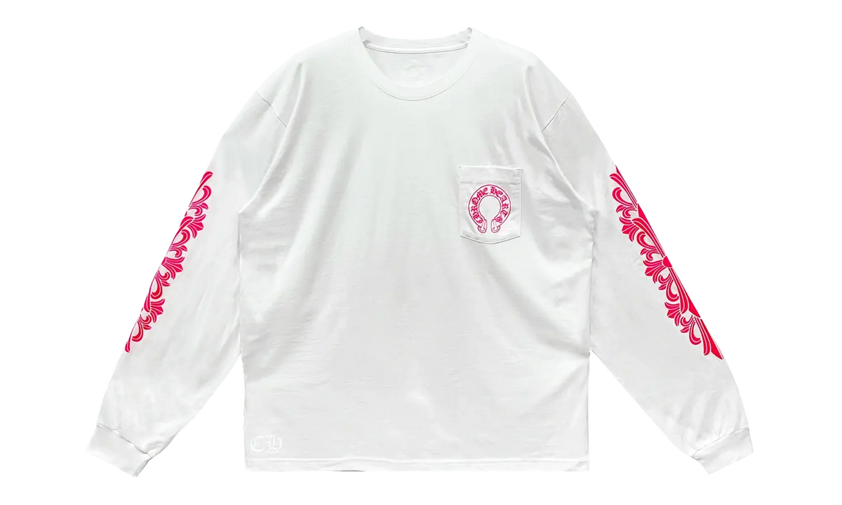 Classic Horseshoe Long Sleeve T-shirt "Pink/White" CHRM0799