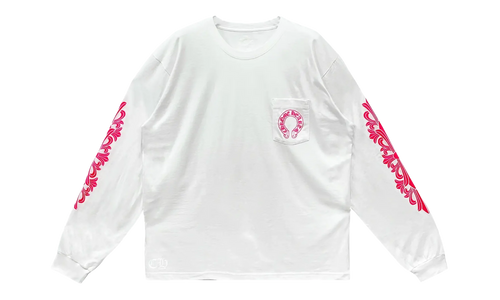 Classic Horseshoe Long Sleeve T-shirt "Pink/White" CHRM0799