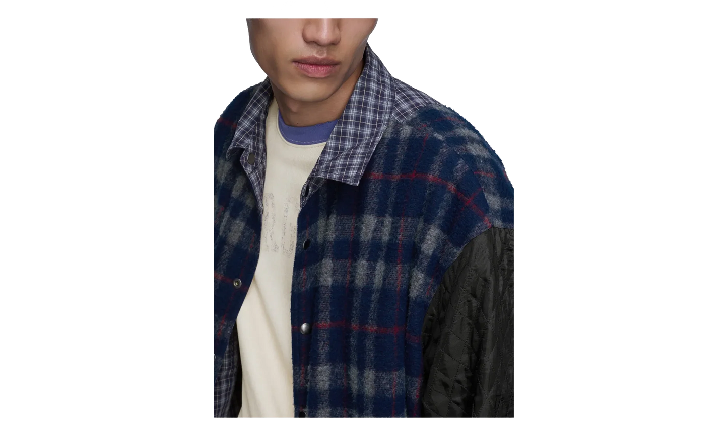 Reversbile Padded Shirt "Blue" S50DT0070M35779001F