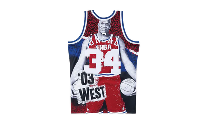 NBA Sublimated Shaquille O’Neal Swingman Jersey "2003 Allstar West - Black" SMJYNG18426 ASWBLCK03SON