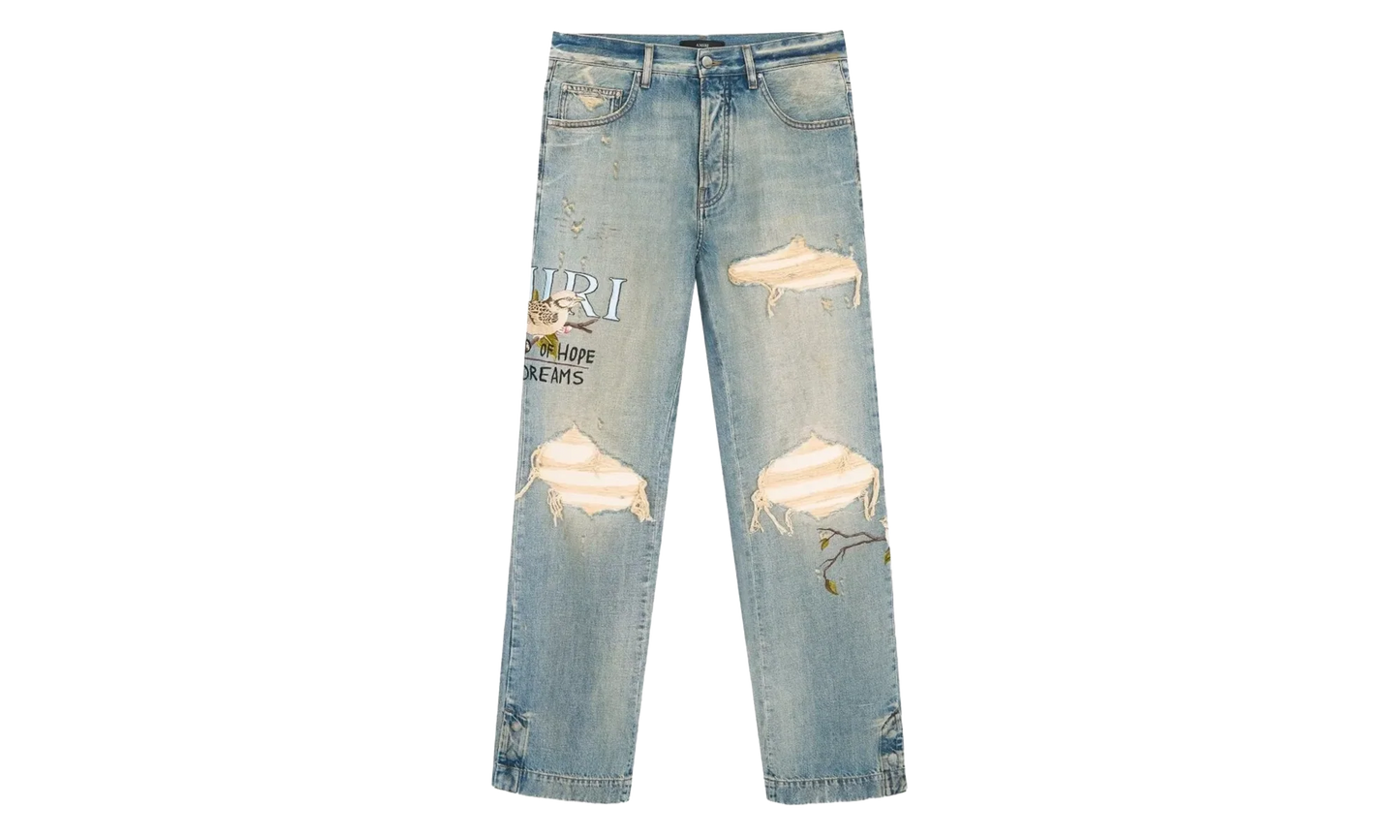 Chateau MX1 Straight Flare Jeans "Aged Indigo" AMBMJE1065 921