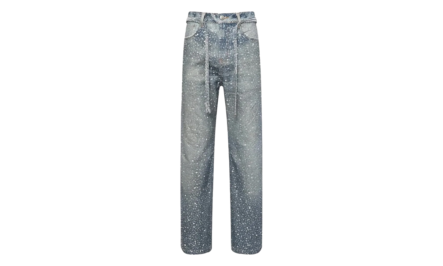 3D Printed Washed Swarovski Diamond Jean "Blue" BC24SSPT05 BLUE