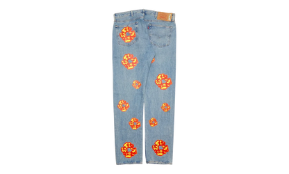 Offset Levi's 501 Cotton Wreath Jeans "Light Wash / Indigo / Multicolor" DT304