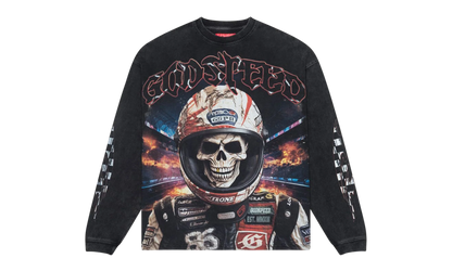 Racer Goldie L/S T-Shirt "Black Wash" OJJYJMF6