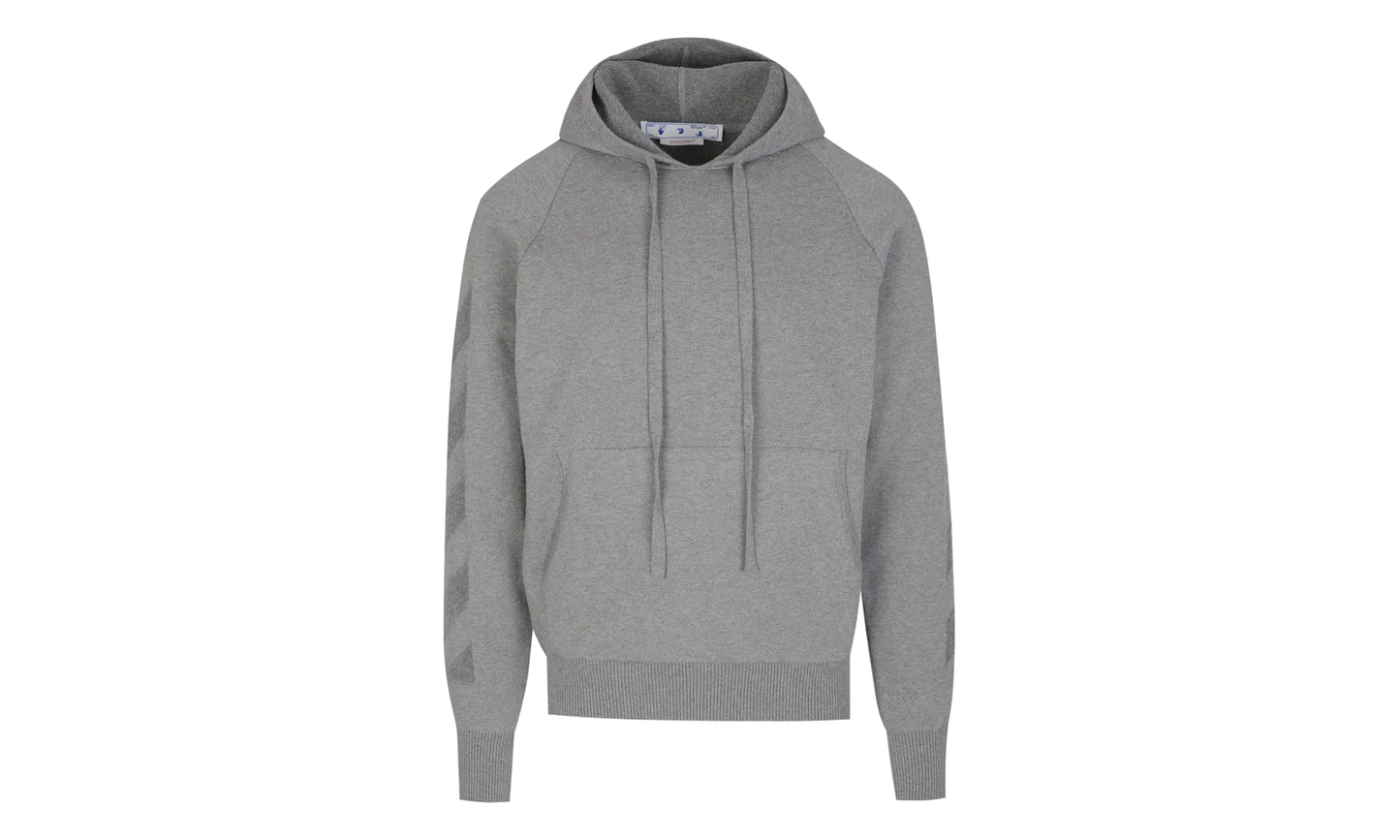 Arrow Knit Hoodie "Grey" OMHA141C99KNI0010606