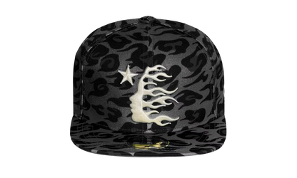 Cheetah Print Fitted Hat "Black" HSR094