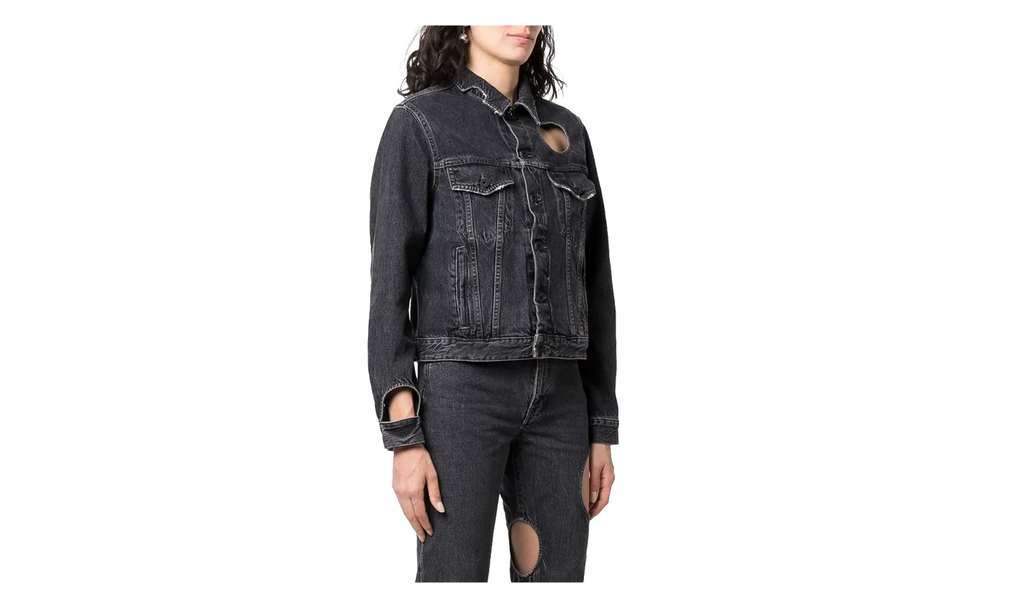 Meteor Denim Jacket WMNS "Dark Grey" OWYE027C99DEN0010700
