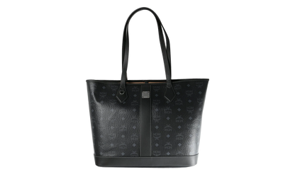 Medium Liz Shopper in Visetos "Black" MWPGSLR02BK001