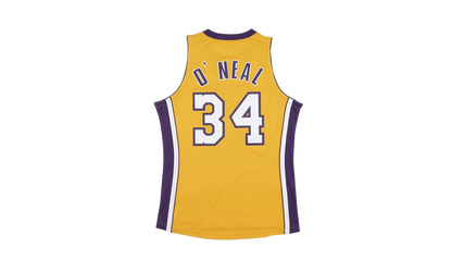 NBA Shaquille O'Neal Authentic Jersey "1999 Los Angeles Lakers - Team Gold" AJY4CP19141 LALLTGD99SON