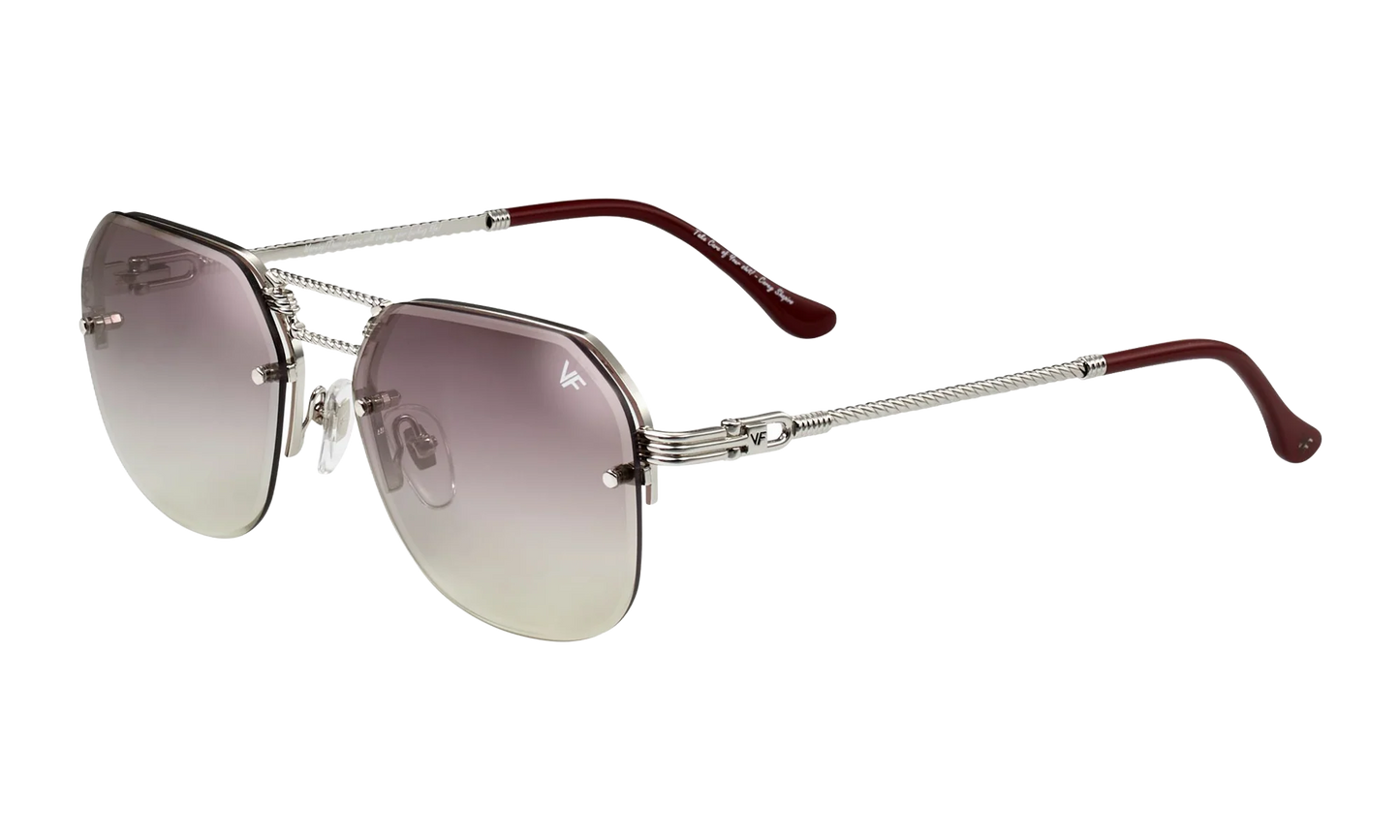 CEO Bevel Rimless Drill Mount 18KT "White Gold / Pastel Mauve Flash Silver" DMCE2 0009 48B4