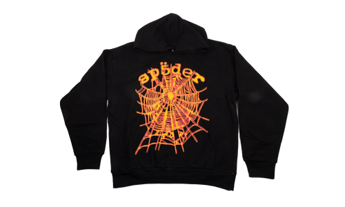 OG WEB V2 HOODIE "Black/Orange" SP5der302