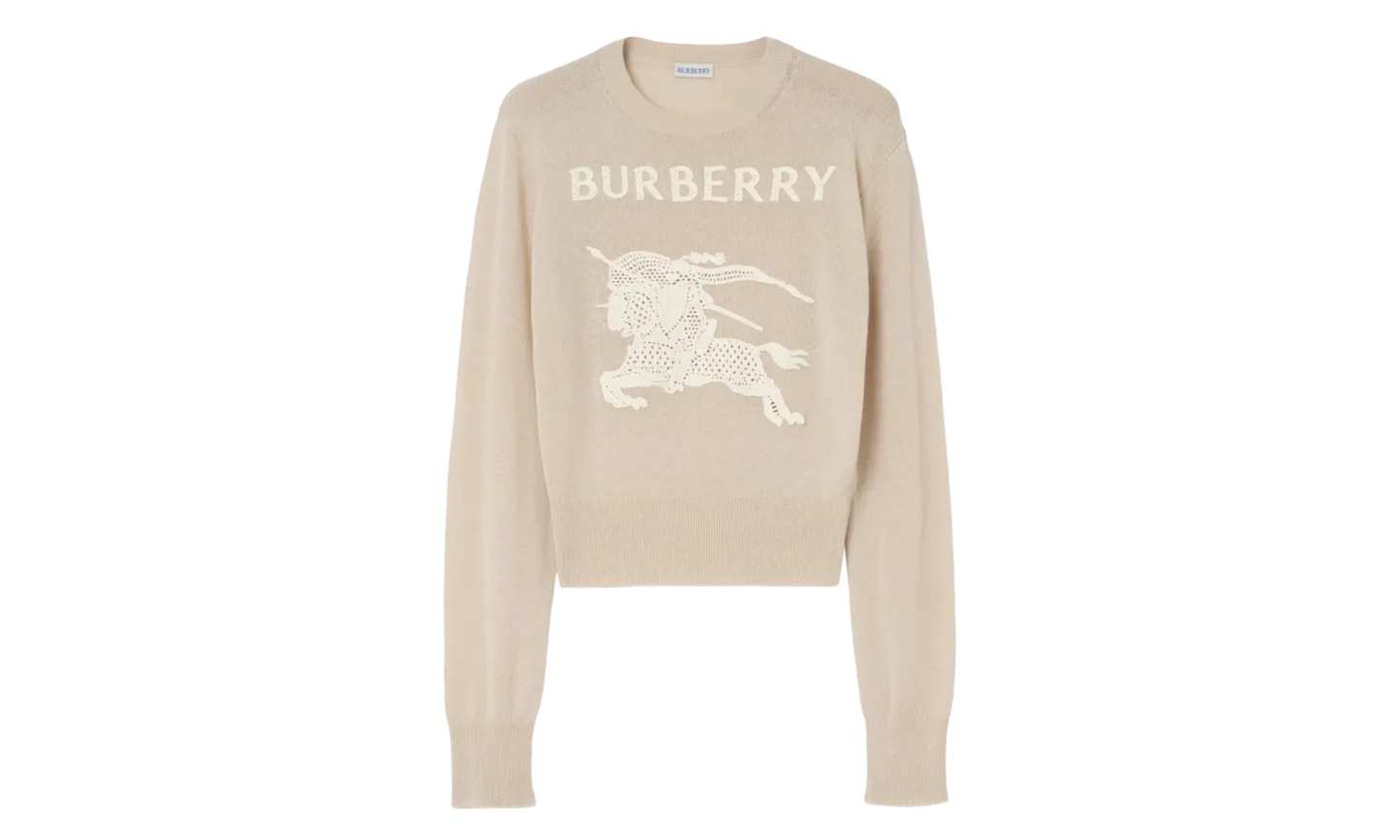 Equestrian Knight Cotton Wool Sweater WMNS "Easel Beige" 8122343