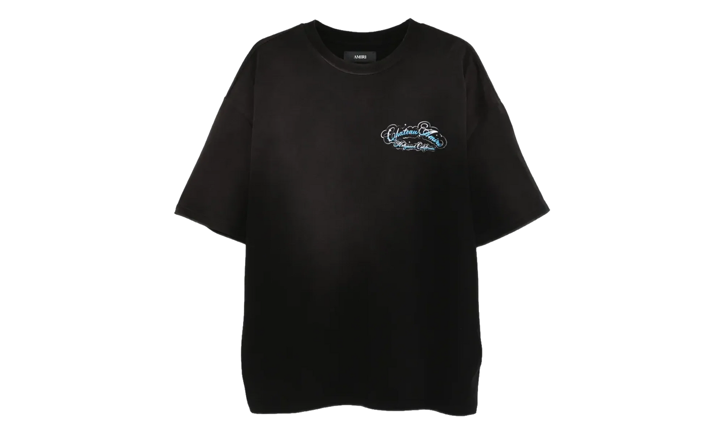 Crystal Chateau Script Oversize Tee "Black" AMTOJR1121 001