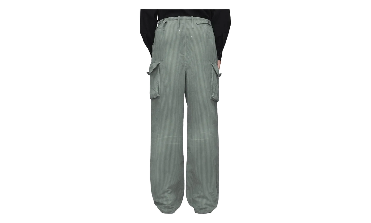 Cotton Blend Cargo Pants "Sage" S50KA0708M356851809