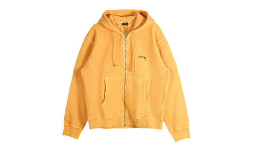 Smooth Stock Pig Dyed Zip Hoodie "ORANGE" 1975021 ORAN