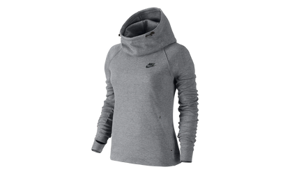 Tech Fleece Hoodie WMNS "Charcoal Heather / Black" 683798 091