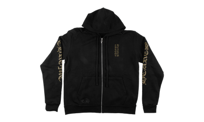 Vertical Logo Zip-Up Hoodie "Black/Olive" CHRM0852