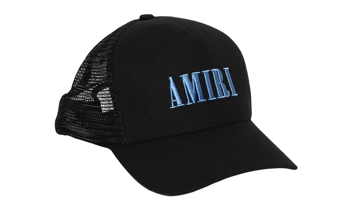 Core Logo Trucker Hat "Black / Dusty Blue" PF22MAH001 803 BLAC