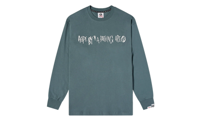 AAPE Record Logo Long Sleeve Sweatshirt "Grey" PK_KAGW9O