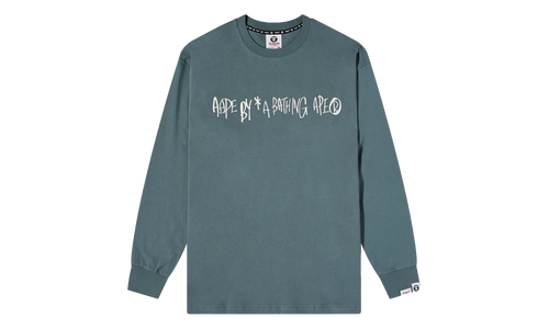 AAPE Record Logo Long Sleeve Sweatshirt "Grey" PK_KAGW9O