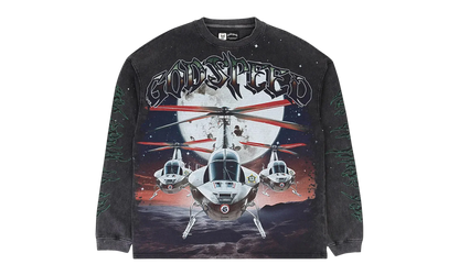 Air Strike Long-Sleeve T-Shirt "Grey Wash" 11652 10004GASLTG GREY