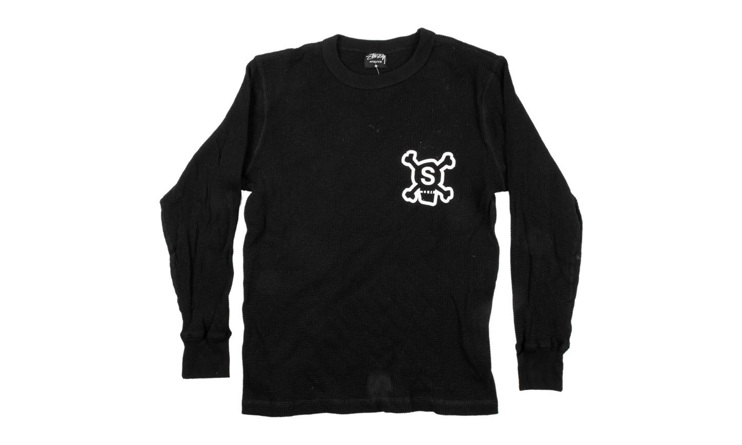 Skull Logo Long Sleeve Knit "Black" STUS321