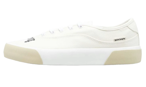 Logo Lace-Up Skater Sneakers "Cream/White" PMIN001S23FAB0018501