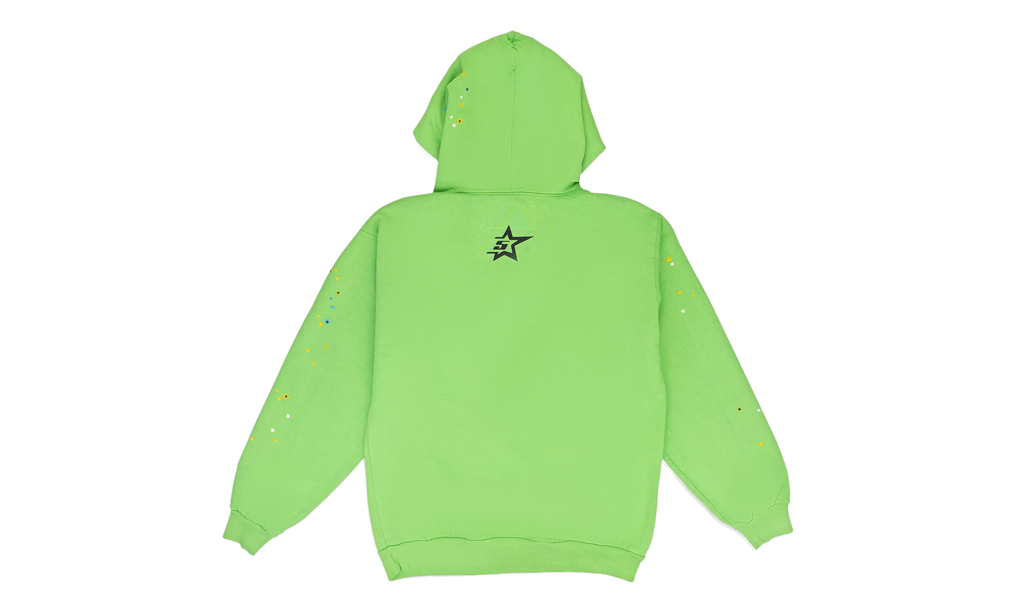 Rhinestone Punk V2 Hoodie "Slime Green" SP5der369
