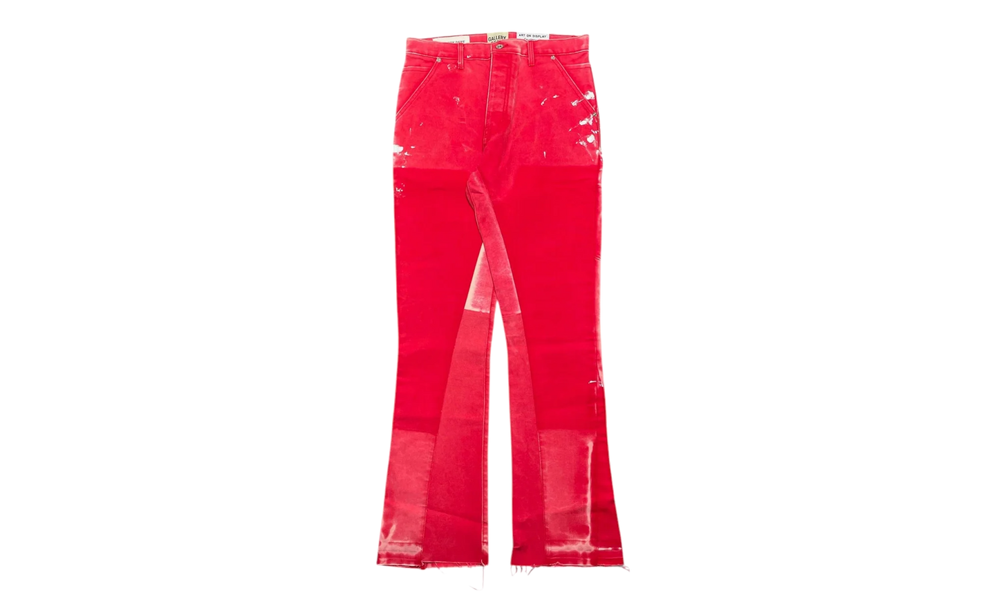 LA Flare Carpenter Pants Paint Splatter "Red Multi" GDPSLFJR