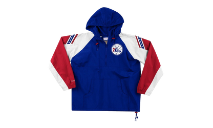 NBA Half-Zip Anorak Jacket "Philadelphia 76ers - Royal" HFZPDA19008 P76ROYA
