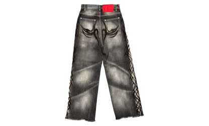 Graffiti Denim Jeans "Black" HSR217