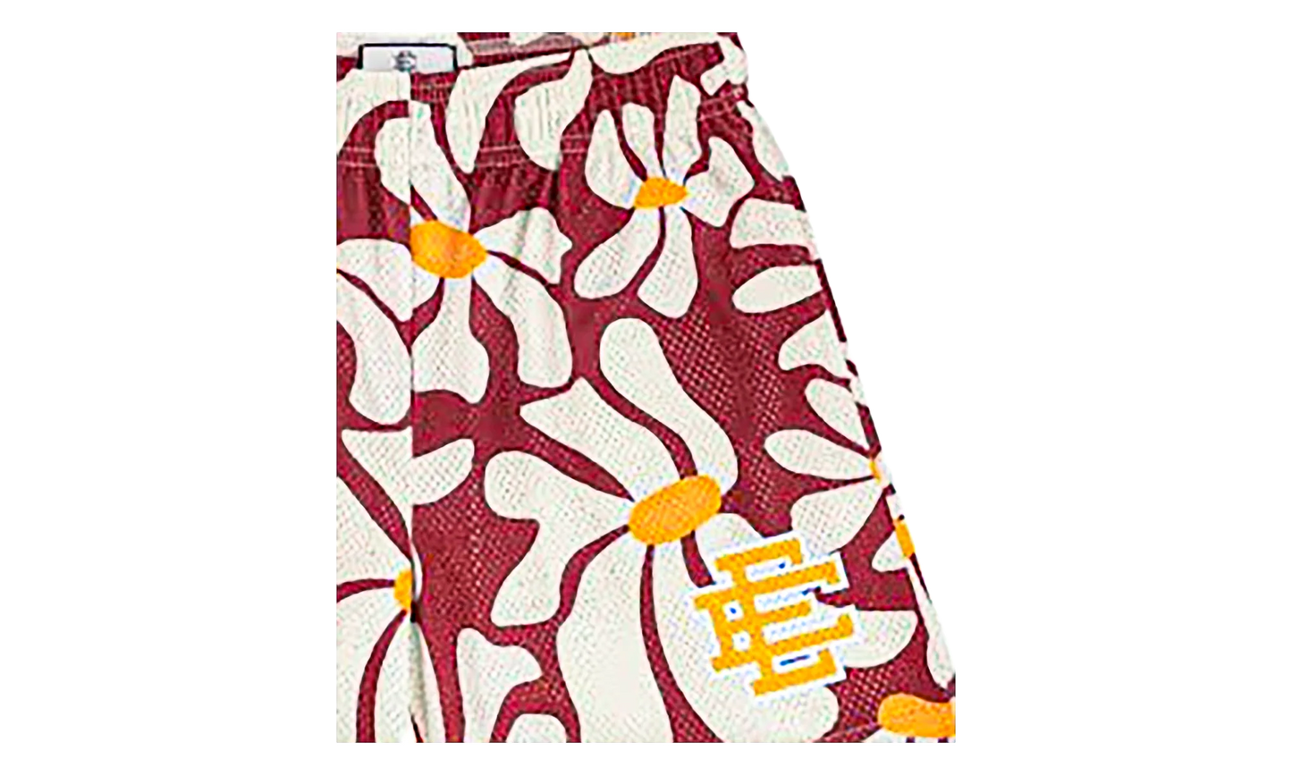 EE Basic Shorts "Red Daisies / Yellow" EE230