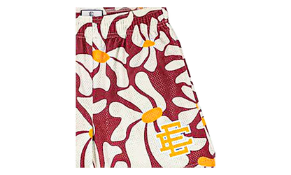 EE Basic Shorts "Red Daisies / Yellow" EE230