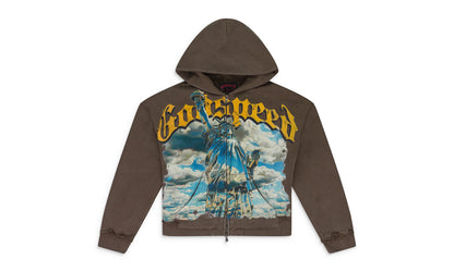 Chrome Liberty Zip Hoodie V2 "Brown" GDS MHDS 0004