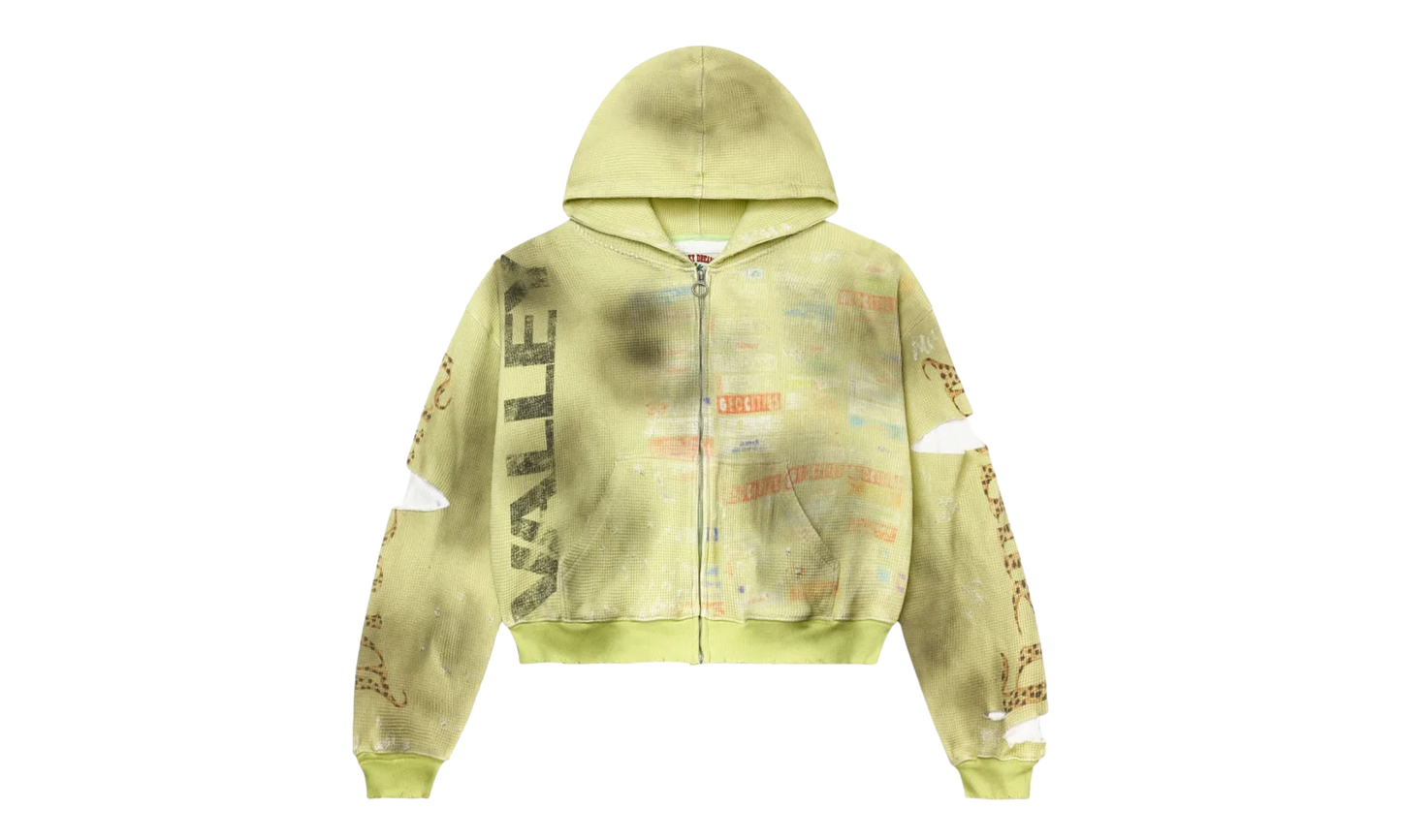 Glitch Zip Up Jacket "Hack Green" VAL56