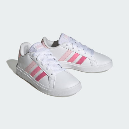 Kids' Grand Court Lifestyle Tennis Lace Up Shoes