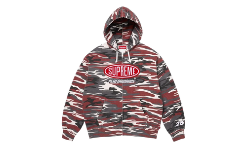 Performance Zip Up Hoodie "SS26 - Red Camo" SU27276