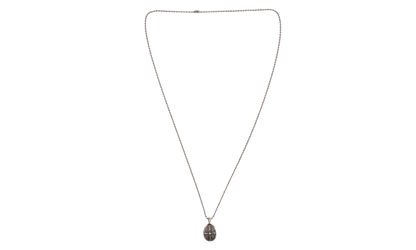 Oval Cross Pendant with Ball Chain "Silver" CHRM1135