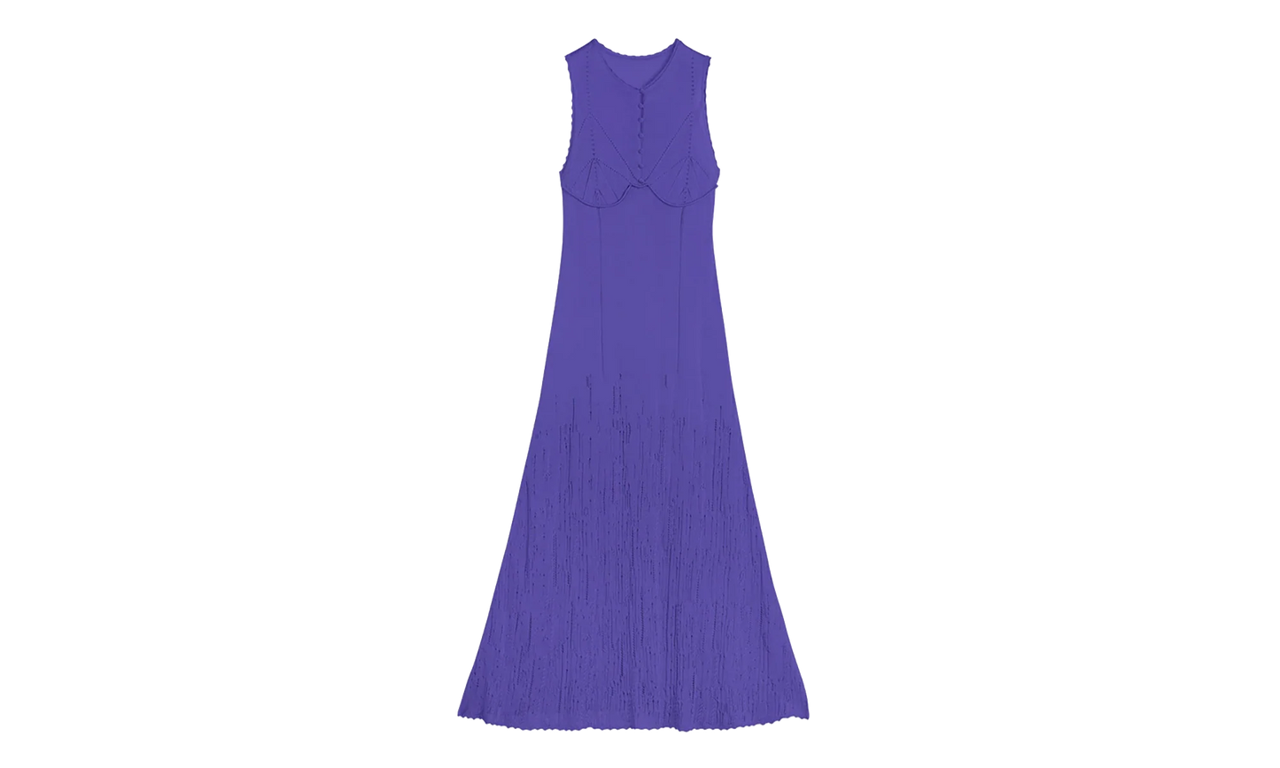 SLEEVELESS MIDI DRESS "BLEUET" RW DR0042 K034 E24 224