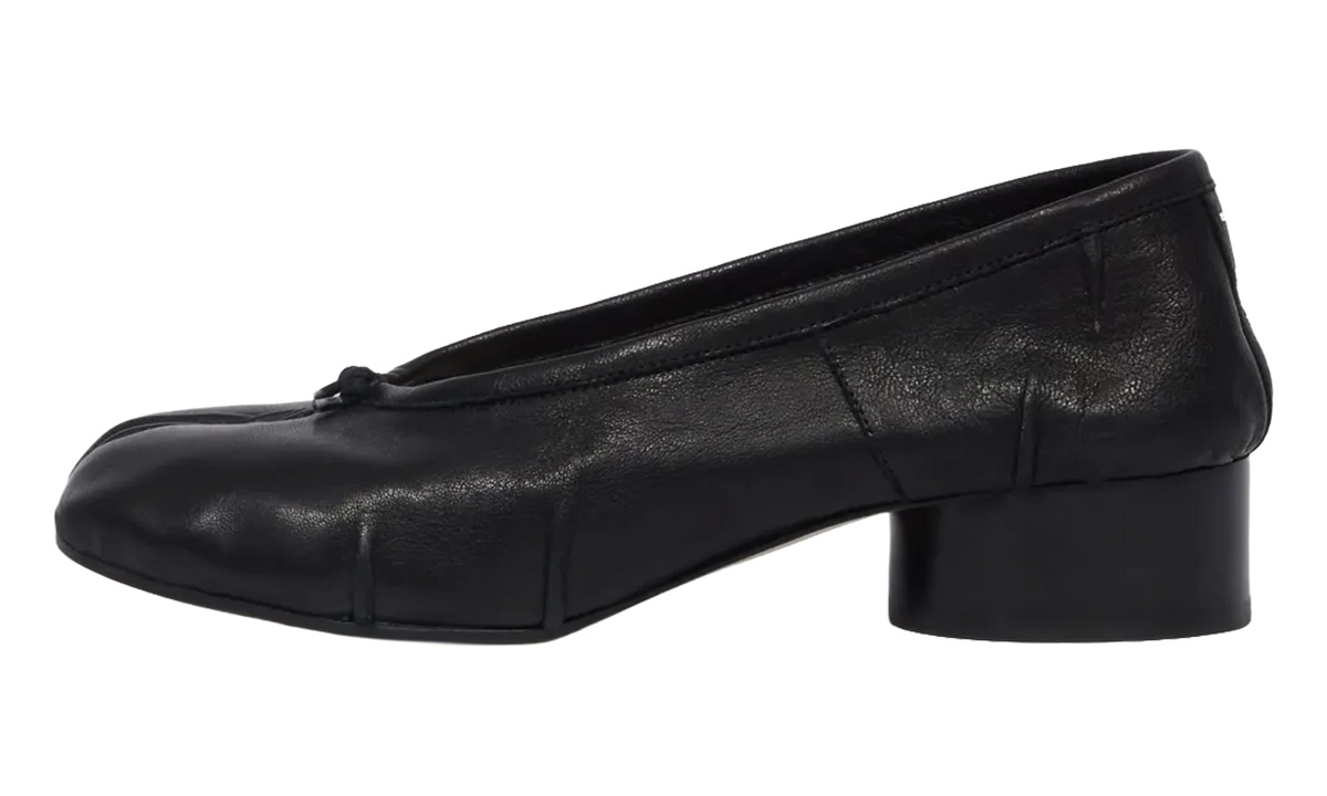 Leather Heeled Tabi Ballerina Flats WMNS "Black" S58WZ0128P6378T8013