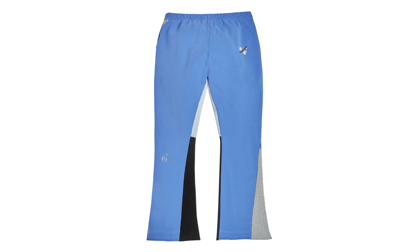 GD Logo Paint Splatter Flare Sweatpants "Royal Blue Black Multi" GD 2131F