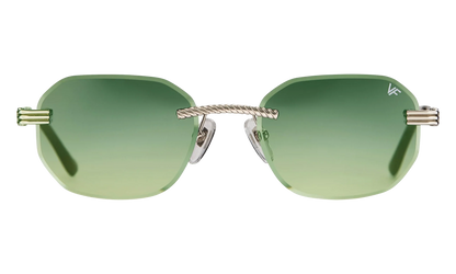 Hustler Rimless Drill Mount 24KT "White Gold / Green / Yellow" DMHU2 0052 42A6