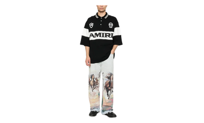 Sport Oversized Polo "Black" AMTOJR1003 001